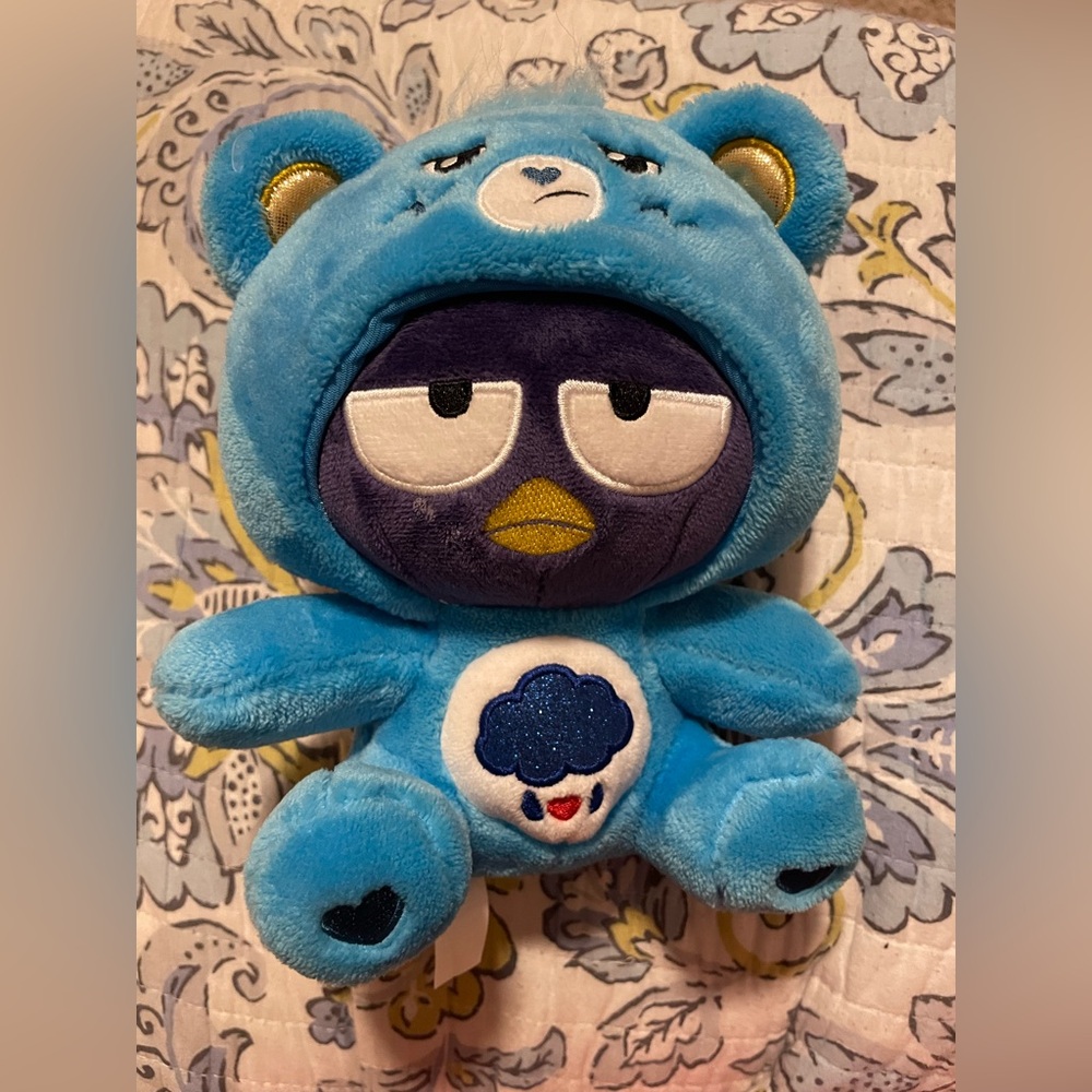 Hello Kitty friends Vibrant Blue Plush as a Care bear